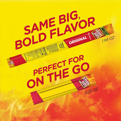 Slim Jim Smoked Meat Sticks, Original Flavor, 6g Protein Per Serving, Snack Size, 0.28 oz. (14 Count)