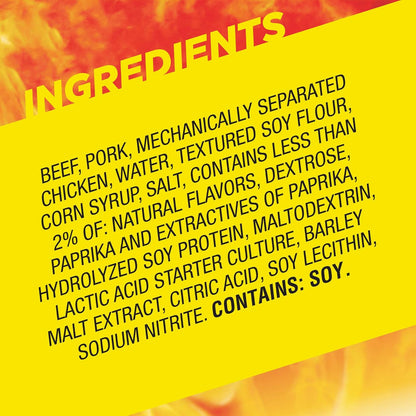 Slim Jim Smoked Meat Sticks, Original Flavor, 6g Protein Per Serving, Snack Size, 0.28 oz. (14 Count)